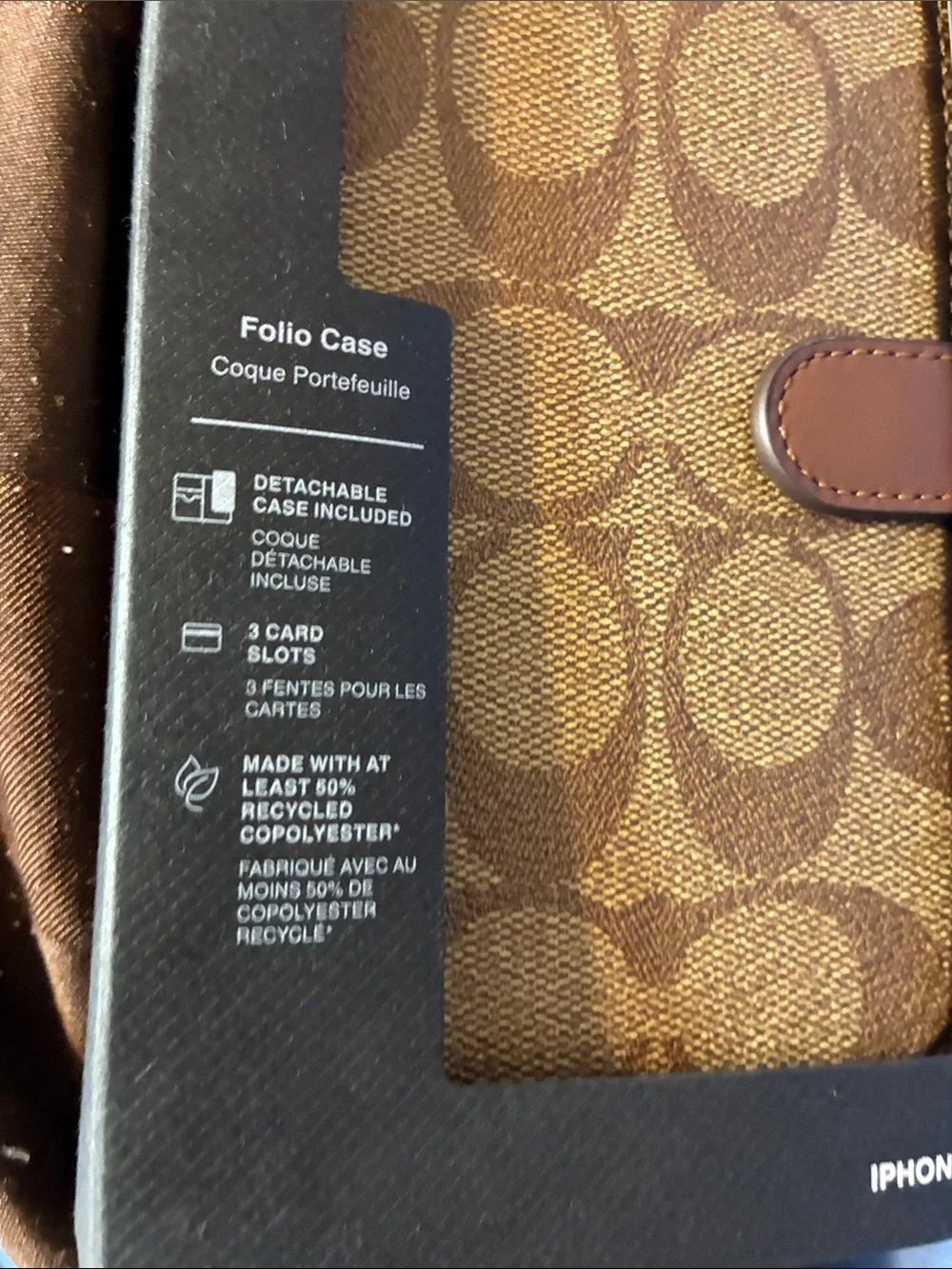 Coach folio phone